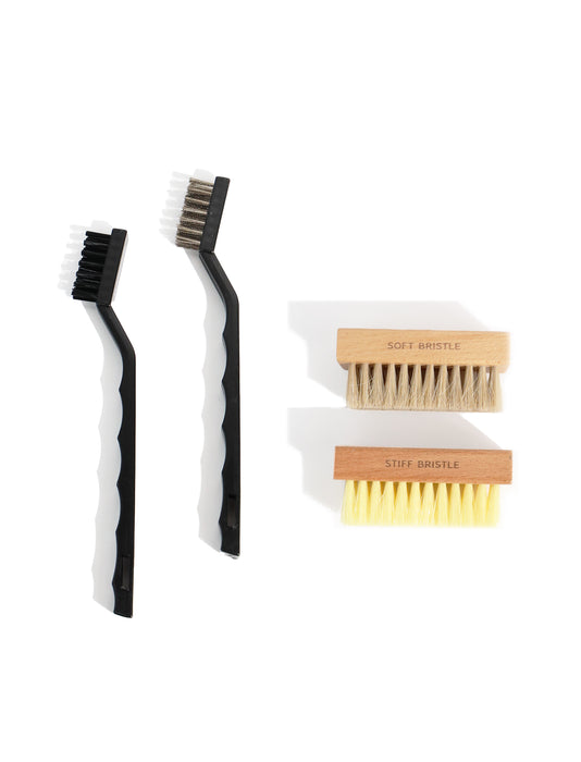 Brush Set (stiff, soft, nylon, steel)