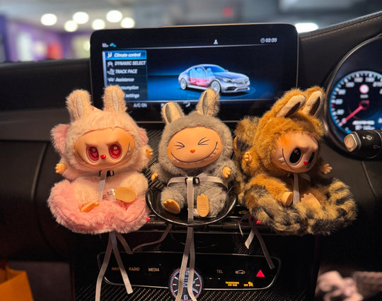 Luxury Car Seat for Lububu Dolls — Fluffy & Glossy Styles