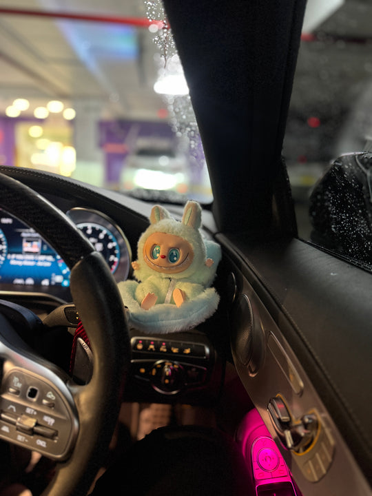 Luxury Car Seat for Lububu Dolls — Fluffy & Glossy Styles