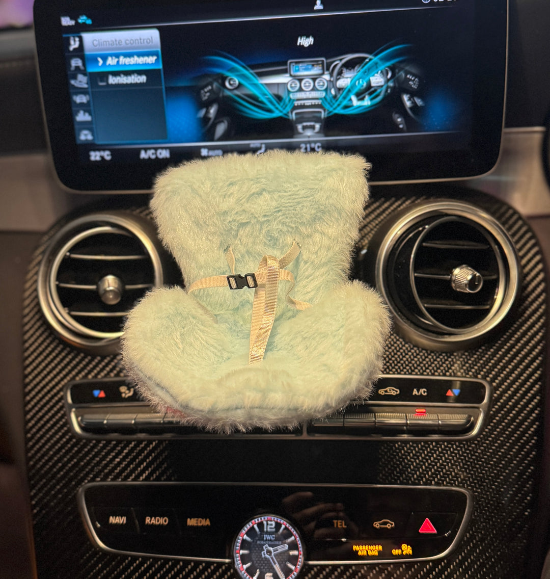Luxury Car Seat for Lububu Dolls — Fluffy & Glossy Styles