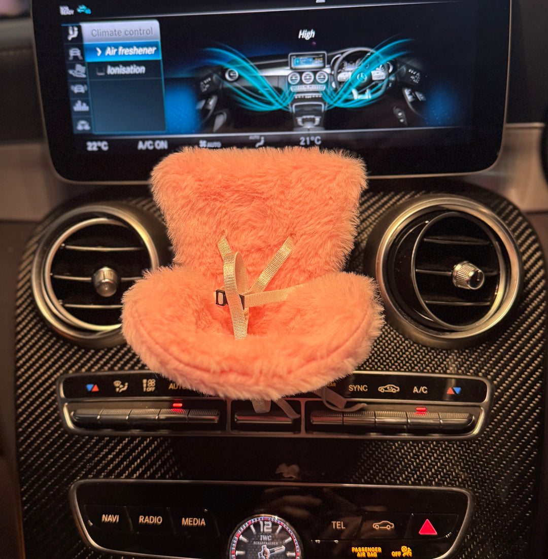 Luxury Car Seat for Lububu Dolls — Fluffy & Glossy Styles