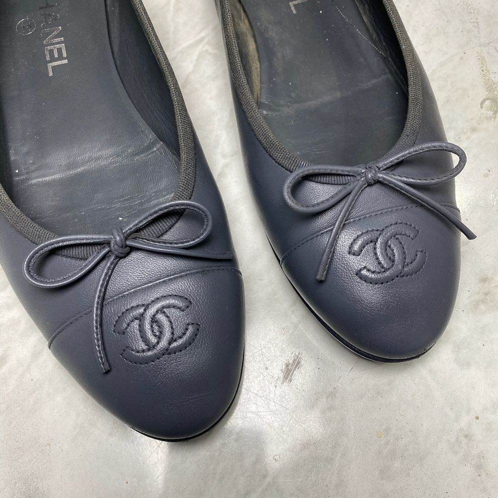 Essential clean for heels and flats — Chanel ballet flats cleaned by Sneaker Spa Sydney