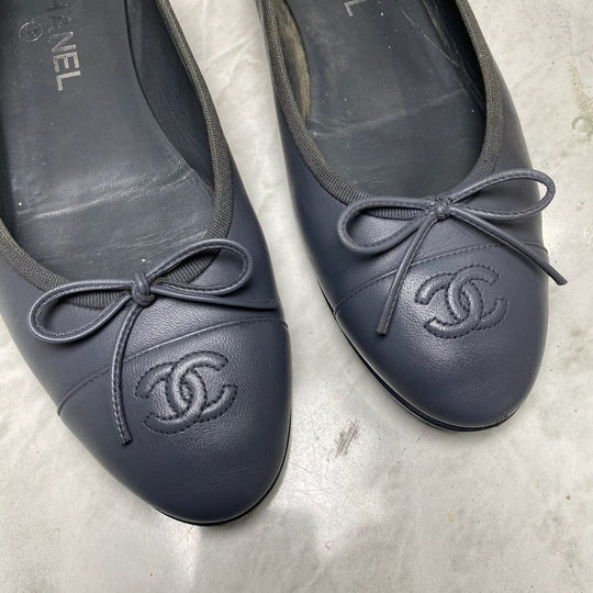 Essential clean for heels and flats — Chanel ballet flats cleaned by Sneaker Spa Sydney