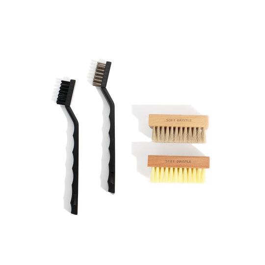 Brush Set (stiff, soft, nylon, steel)